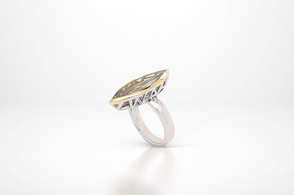 R5950 LARGE MARQUISE GEMSTONE RING - Joryel Vera Jewelry