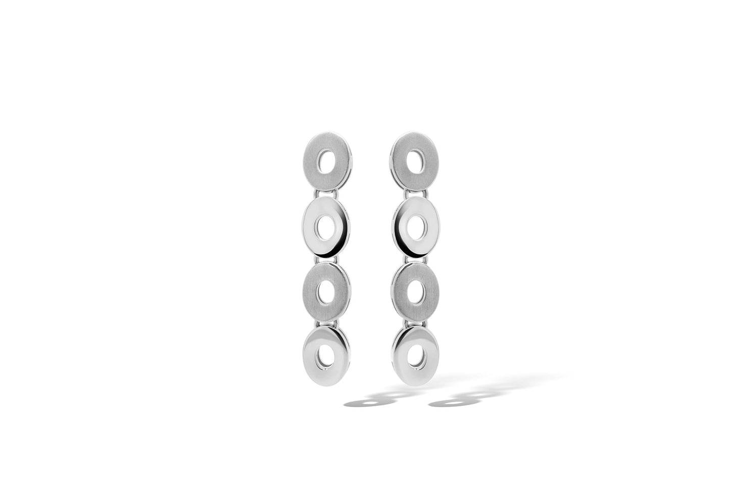 E4818 SILVER LINK EARRING - Joryel Vera Jewelry